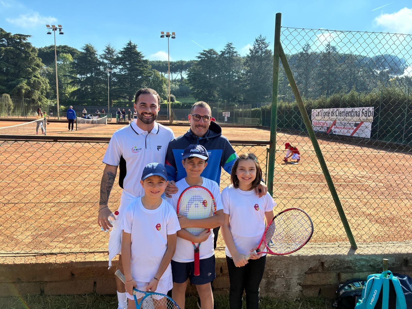 L.A. Next Gen Tennis, Luca Spagnolo con gli allievi
